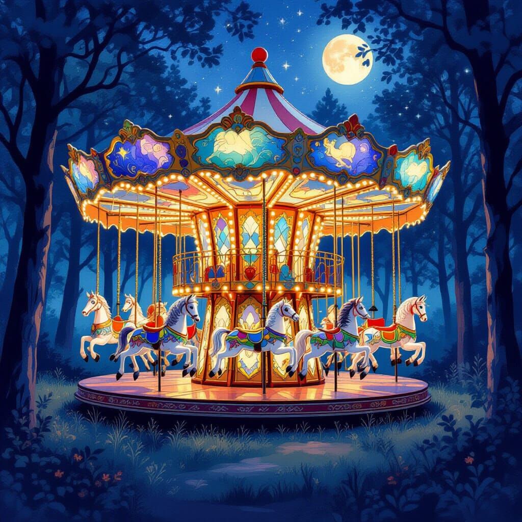 Forest Carousel  by @Stochastic Frogman