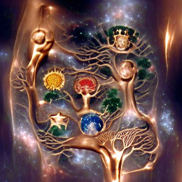The tree of life encompasses the universe