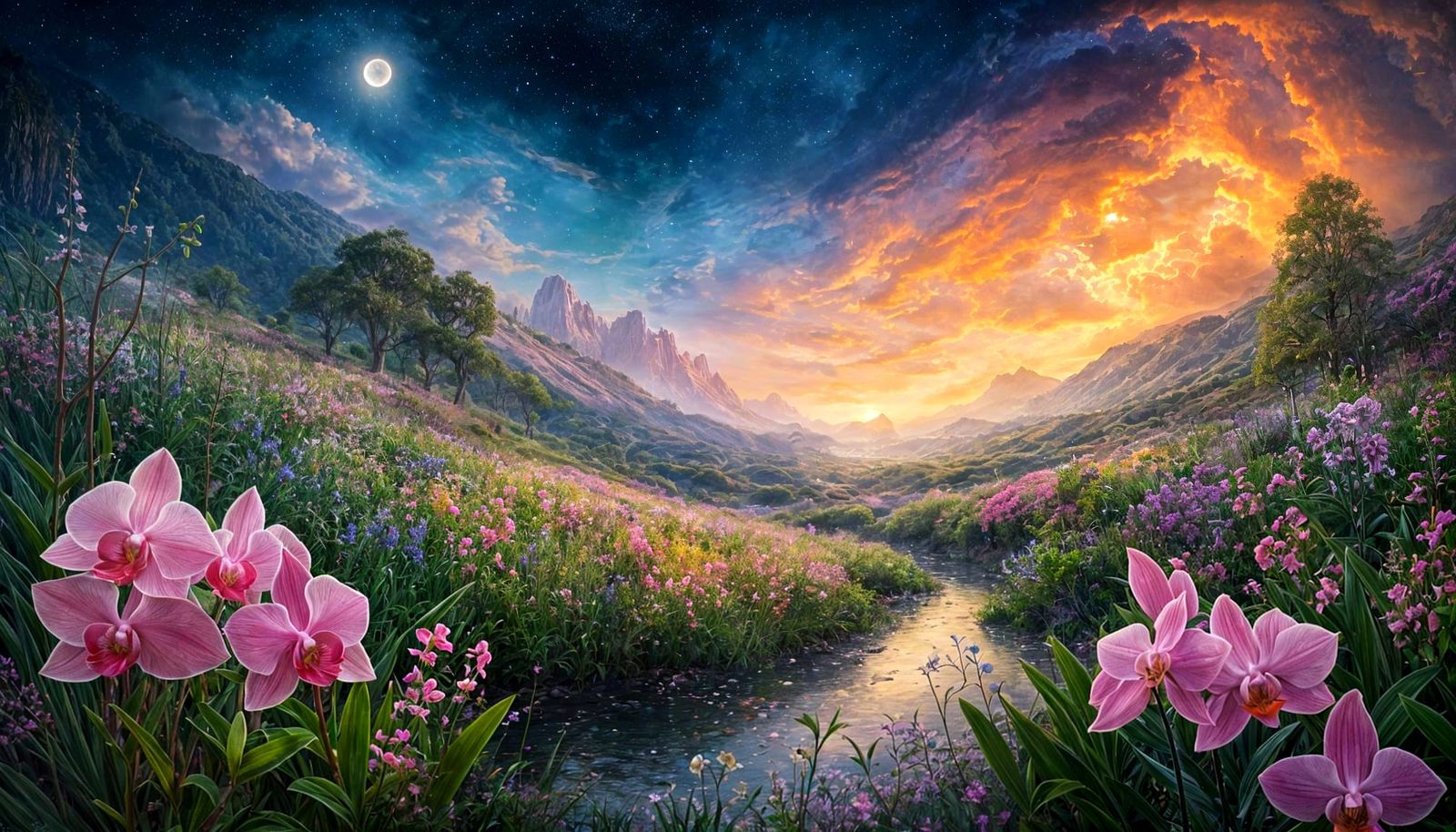 A whimsical and enchanted garden  by @Carlos