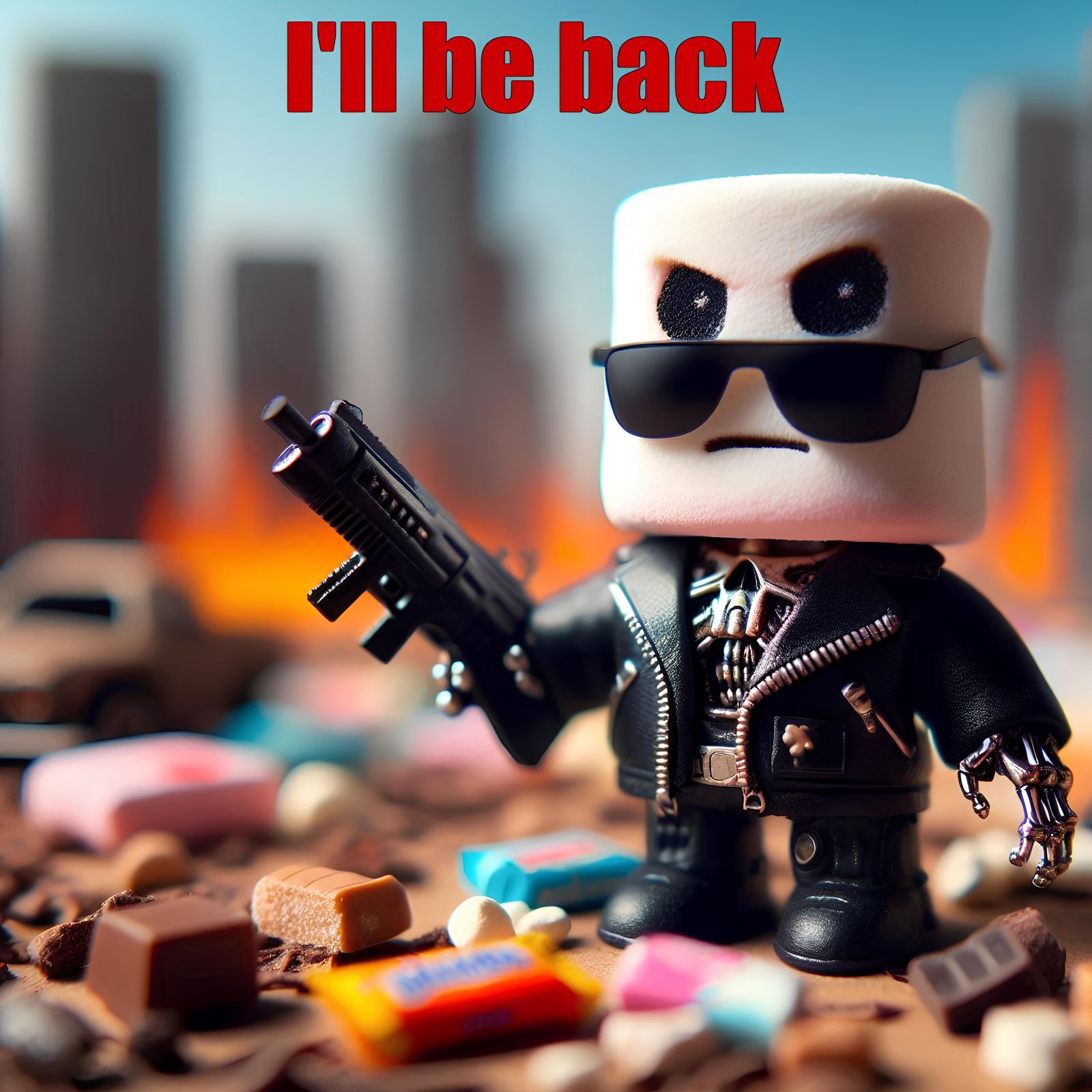 A cute marshmallow terminator is on the way! 🍭