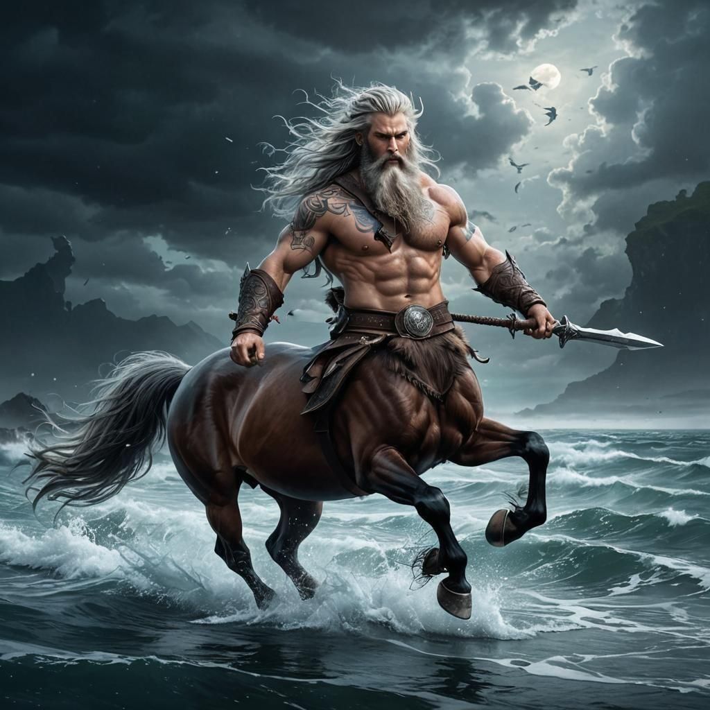 Norse centaur  by @Babel