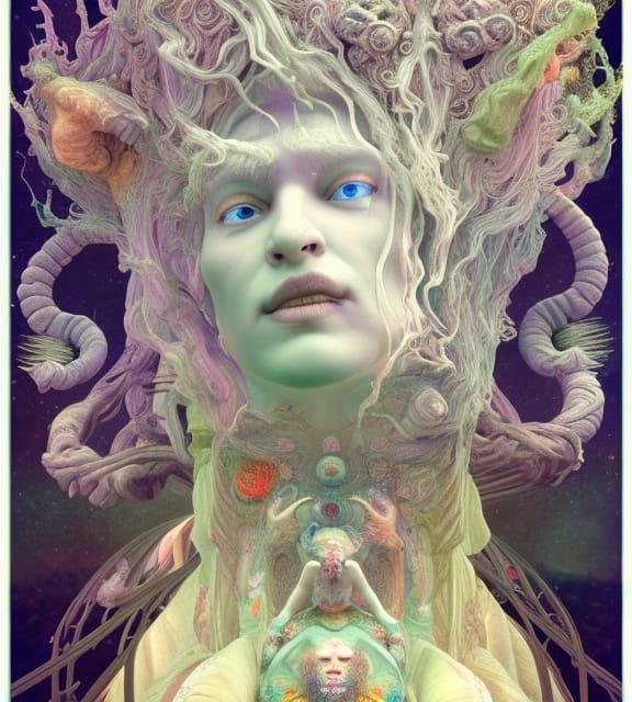 Ethereal Spirits Portrait in Spectral Style