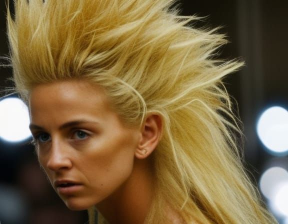 Realistic and Beautiful Super Sayayin female in a combat on ...