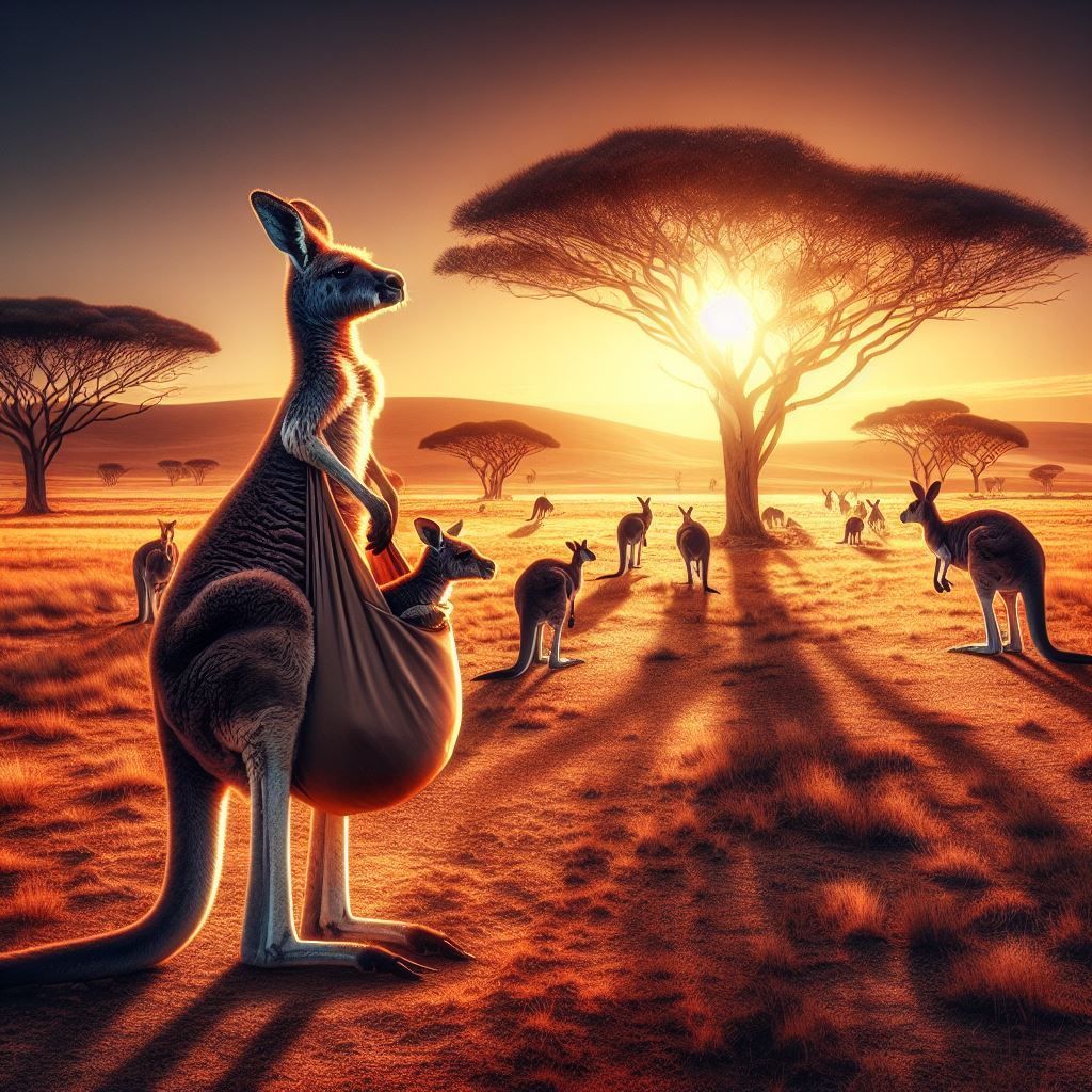 i didn't convince the AI ​​that means the kangaroo has a bab...