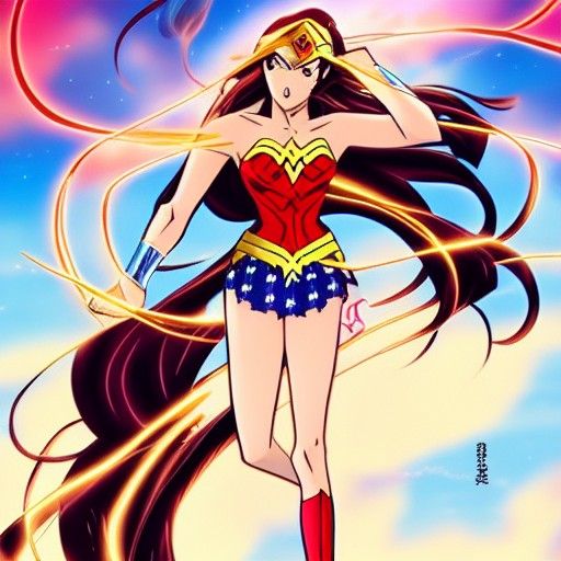 Anime depiction of wonder woman