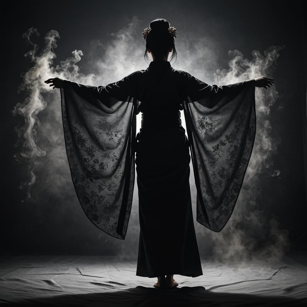 Silhouette kimono  by @Ogresse