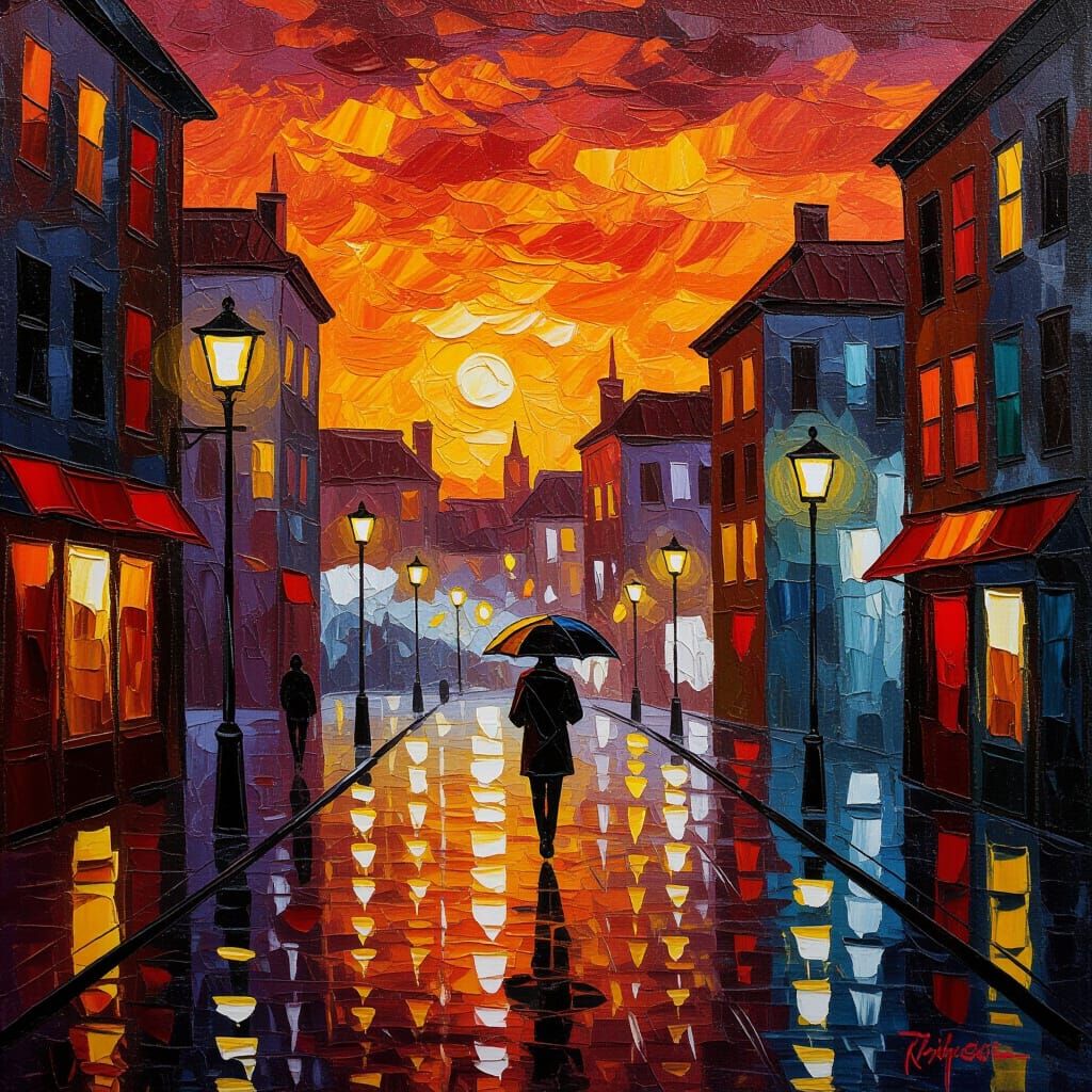 Rainy nights in the city  by @Stephanie Baker