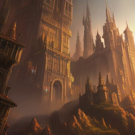 Futuristic castle