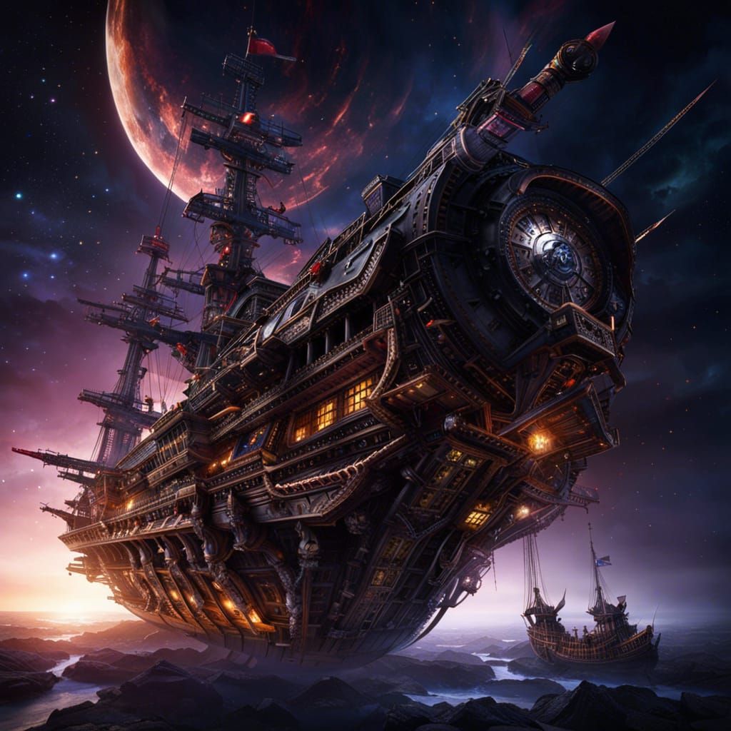 Space pirates  by @Searingdark