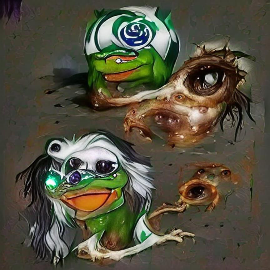 Cursed Pepe - AI Generated Artwork - NightCafe Creator