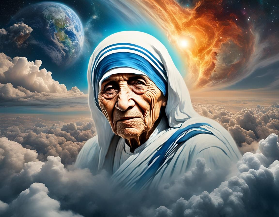 Mother Teresa (1910 - 1997)  : Catholic Nun, Missionary, Nobel Peace Prize Winner, Champion of the Poor  by @Zand
