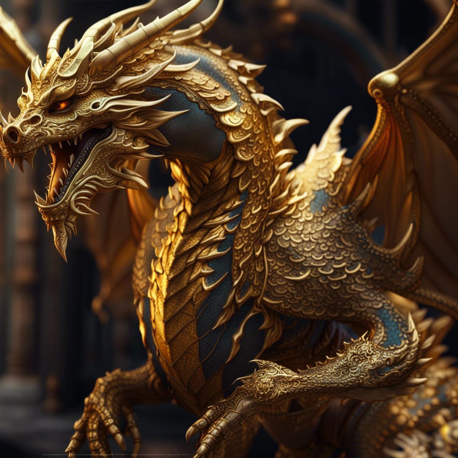 Golden Metal Dragon Chinese Zodiac AI Generated Artwork NightCafe Golden Metal Dragon Chinese Zodiac AI Generated Artwork NightCafe