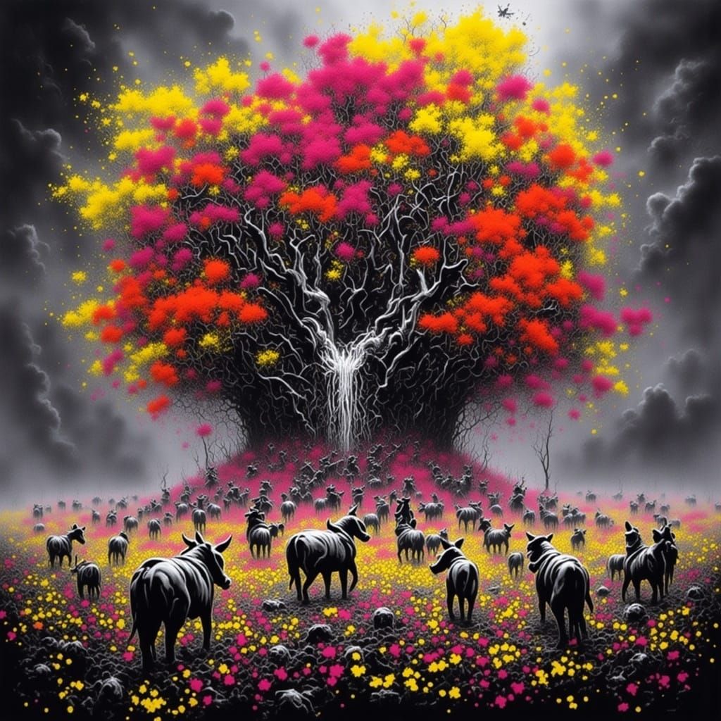  <lora:GRAFFITI DOOM:1.0>