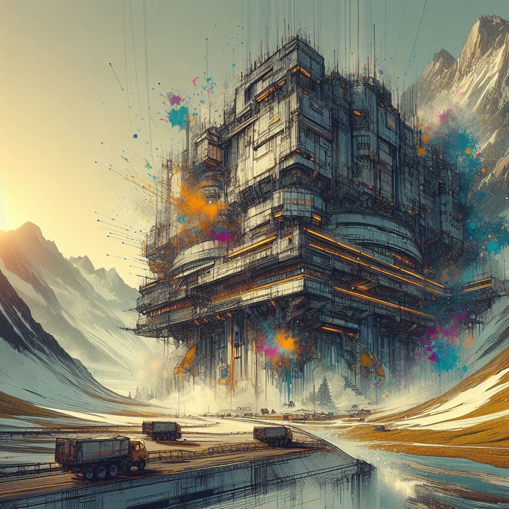 Cyberpunk mountain bunker 63-66