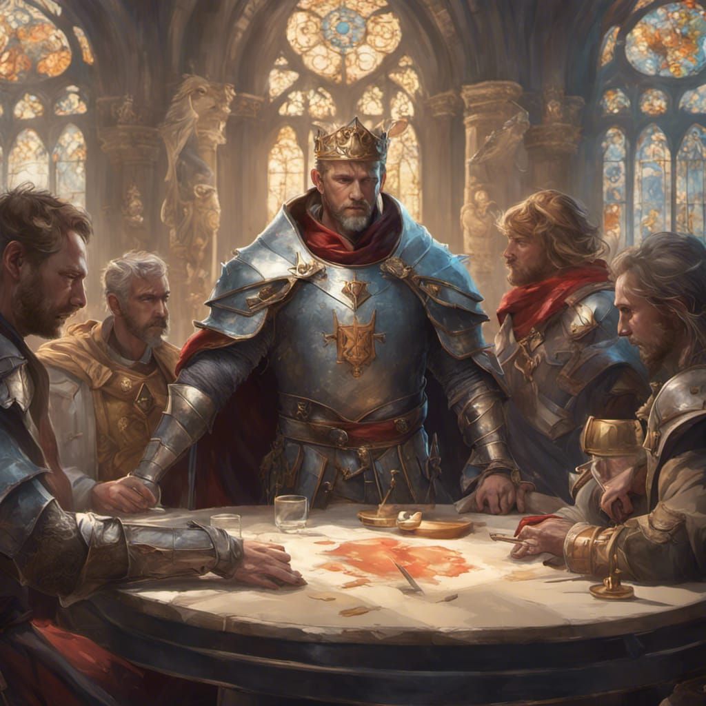 King Arthur knights of the round table   by @arbybuckle