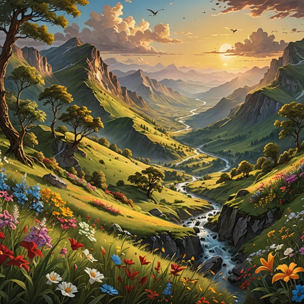 Mountains and hills