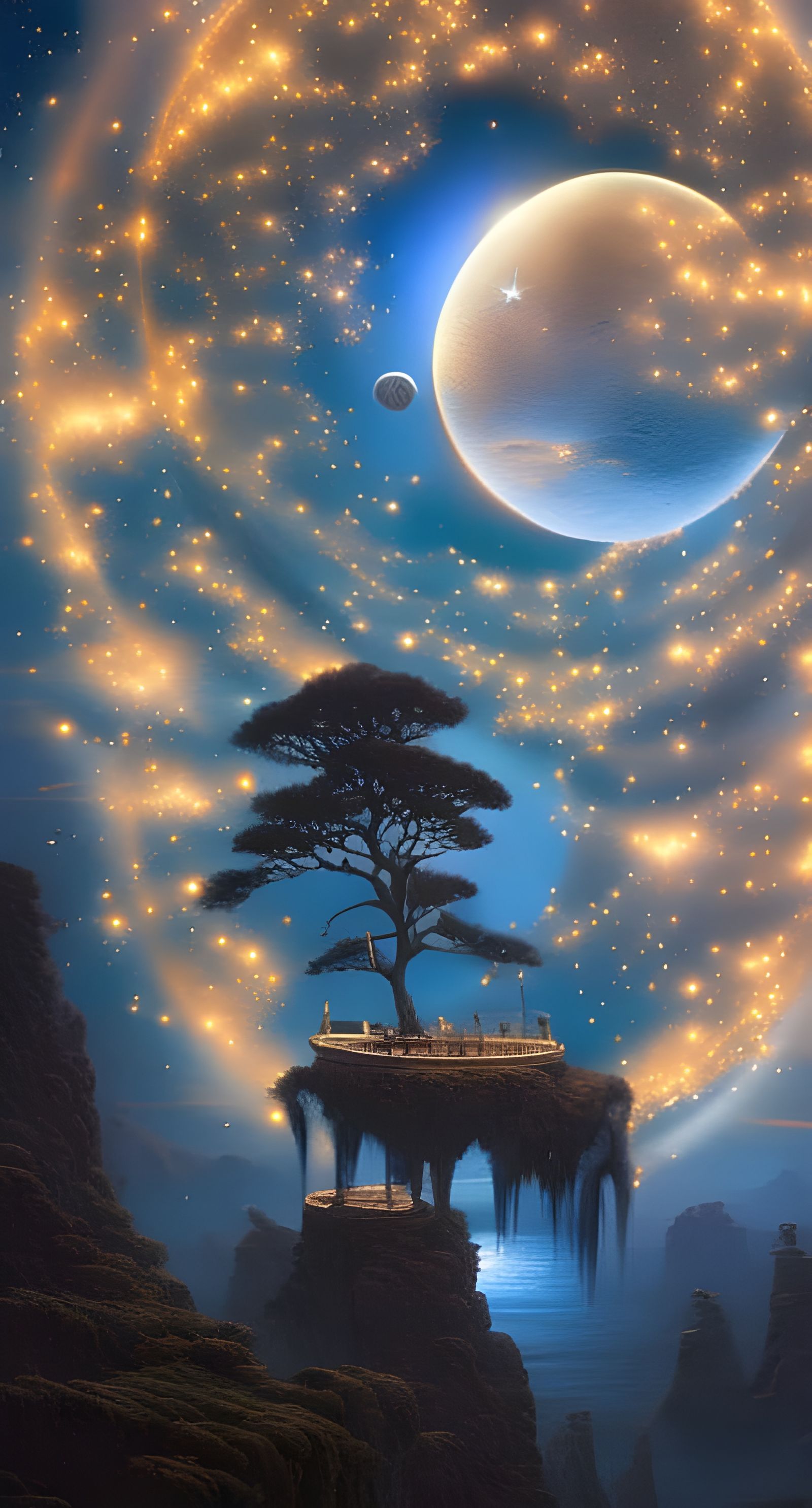 Elvish Altar of the Night  by @Draconicvisions
