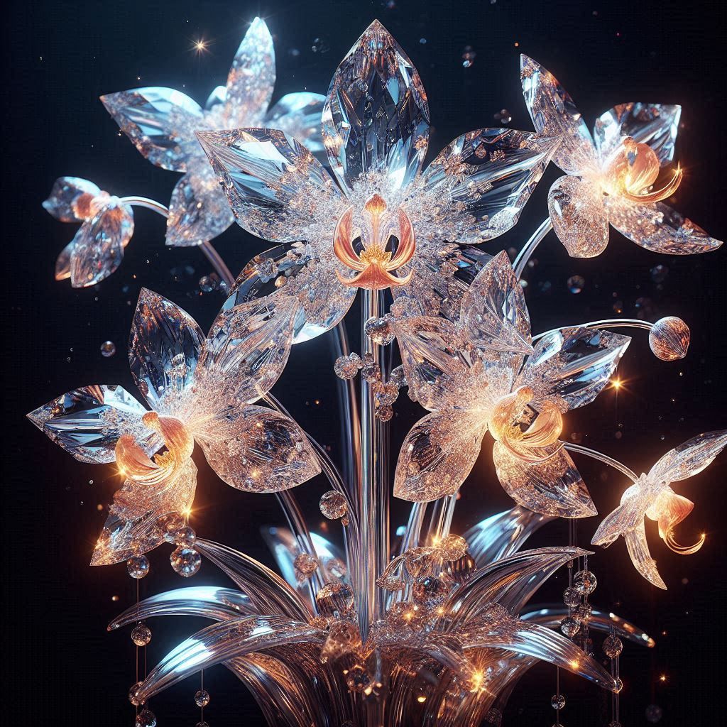 Crystal flowers.