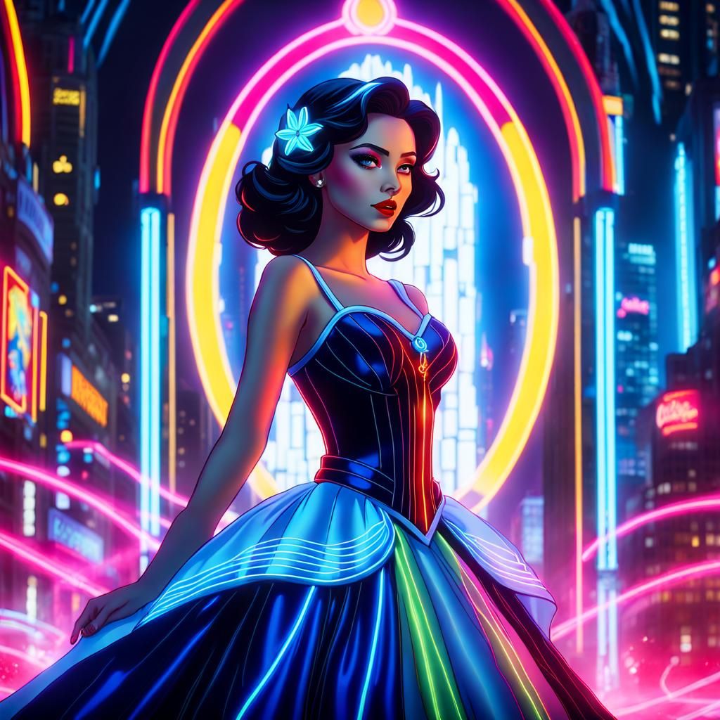 Cyberpunk Ariel Disney Princess