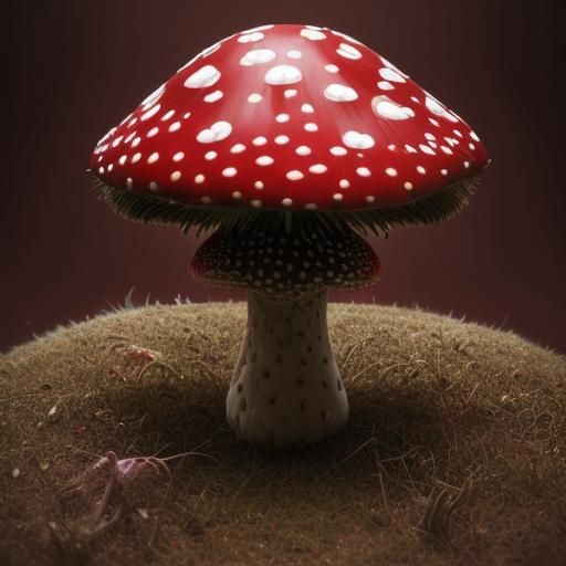 Logo red Amanita muscaria - AI Generated Artwork - NightCafe Creator