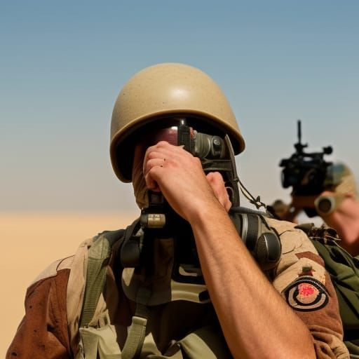 Man in gulf war