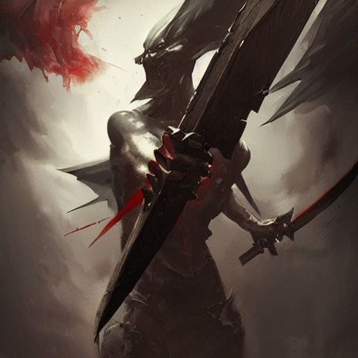 Demonic weapon double edge