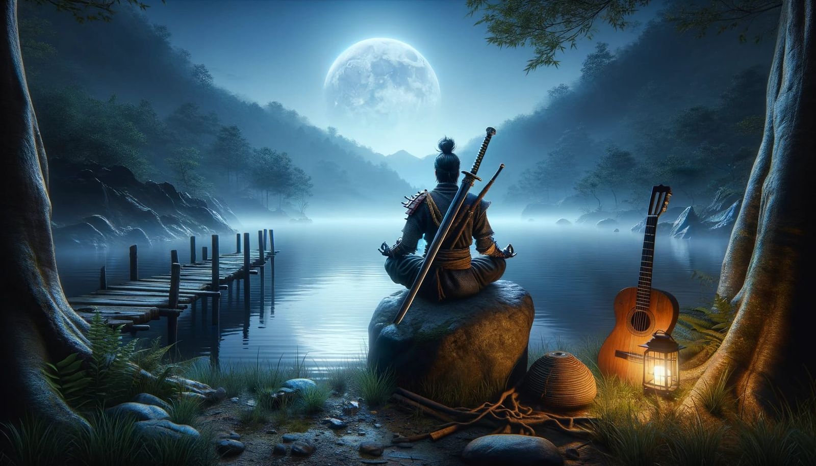 Meditation and guitar 4