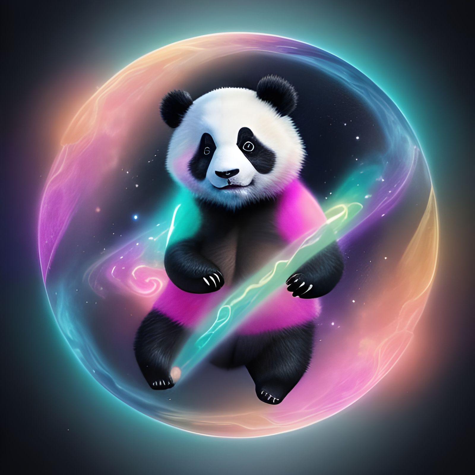 Cosmic Panda 2# - AI Generated Artwork - NightCafe Creator