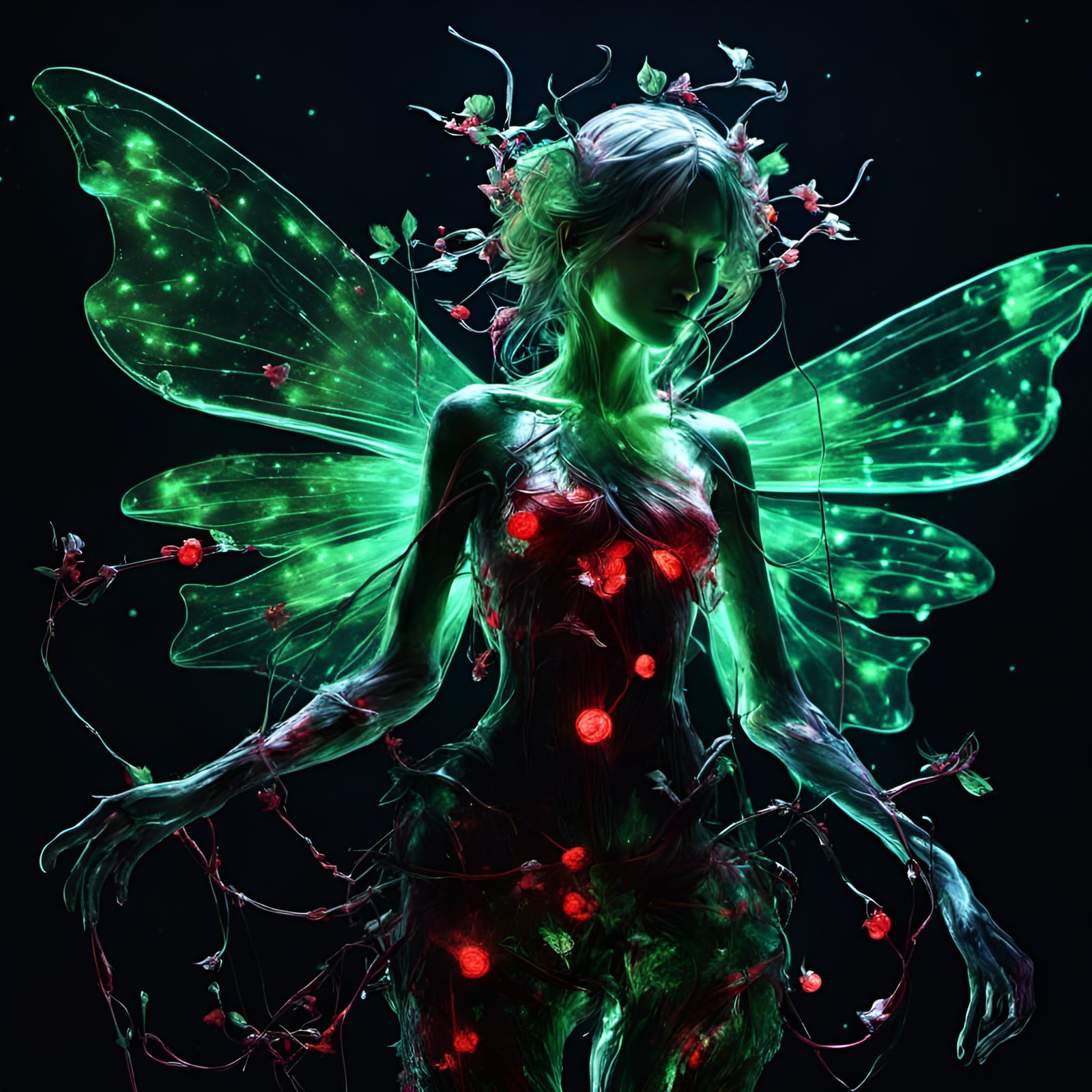 bioluminiscent fairy   by @Raven 1_0
