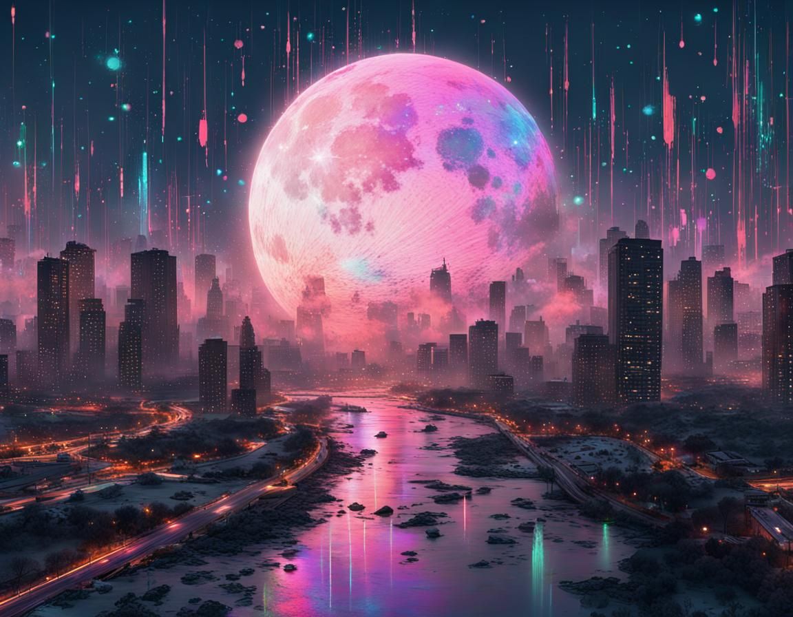 Glowing Futuristic Landscape  by @earthcurse