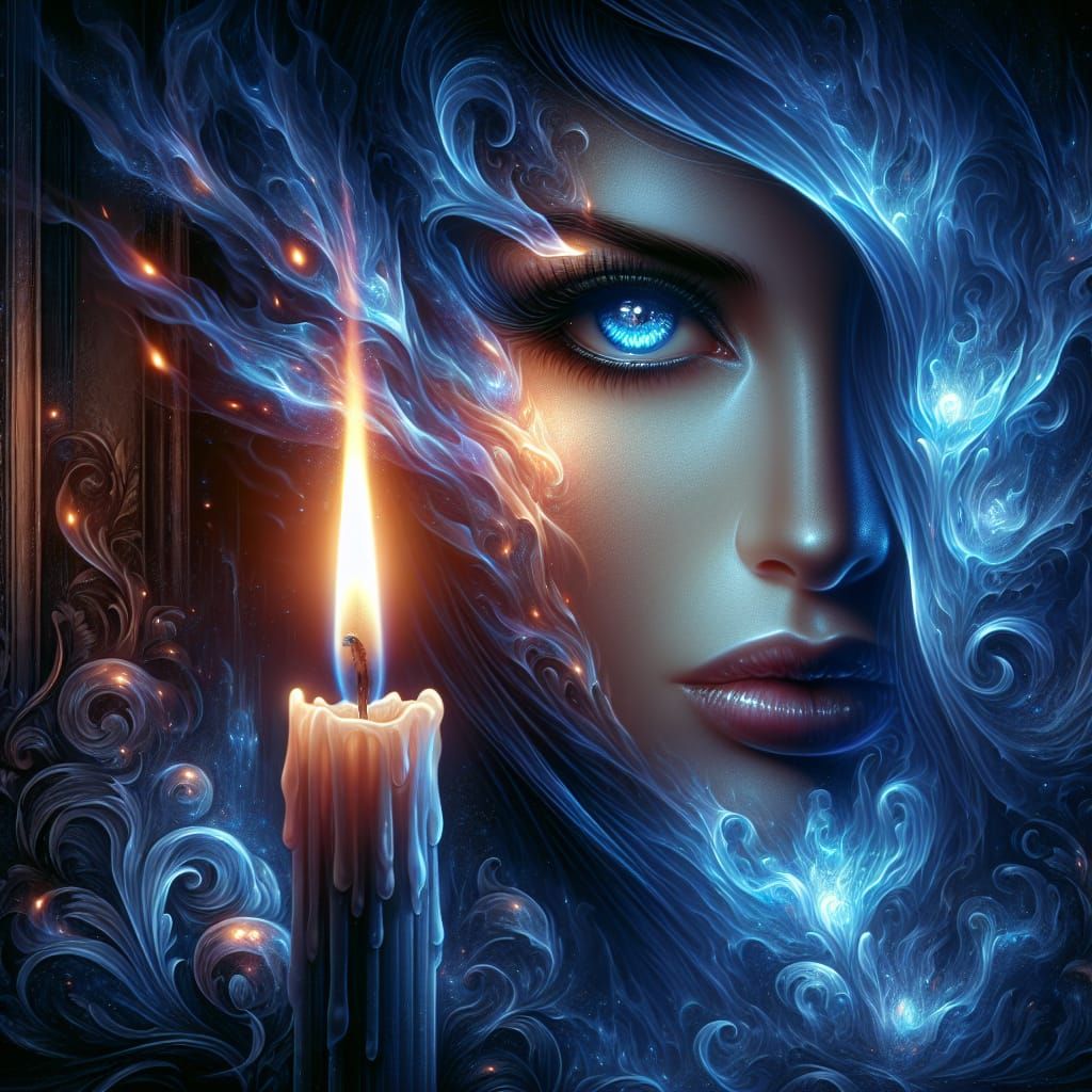 Ghostly Flame  by @Seivitae