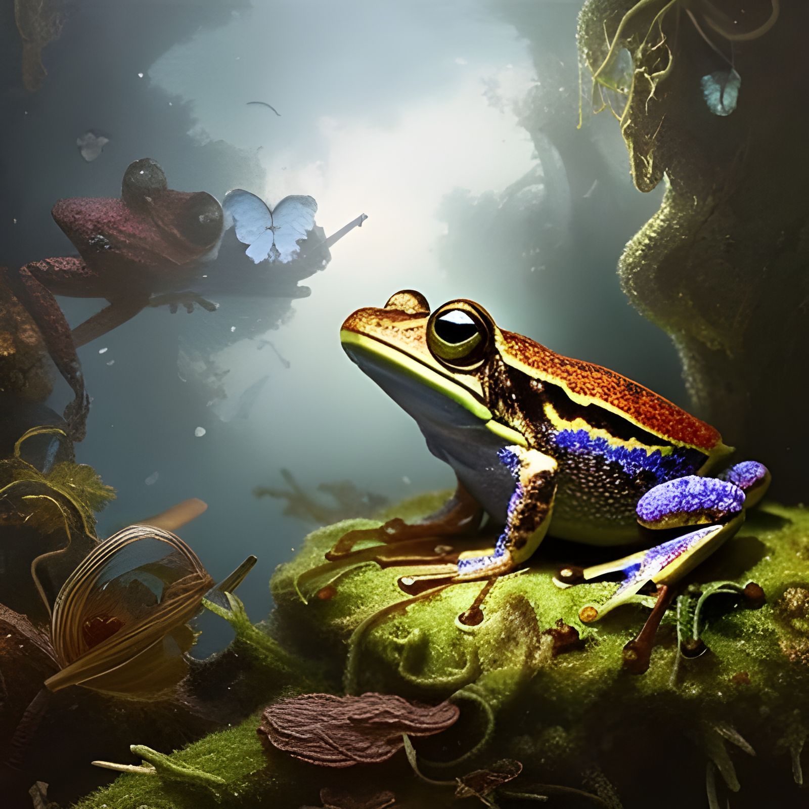 Tiny frog world  by @Vira