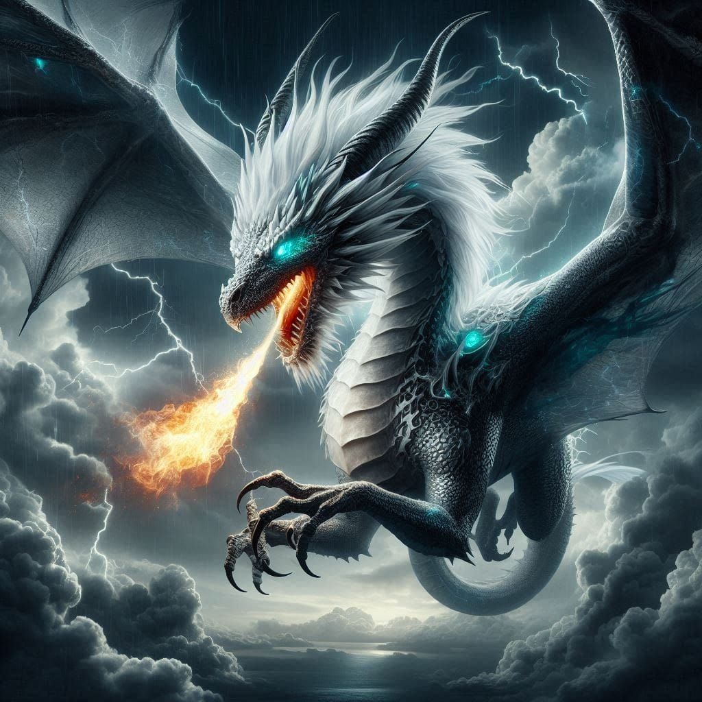White and Black Dragon