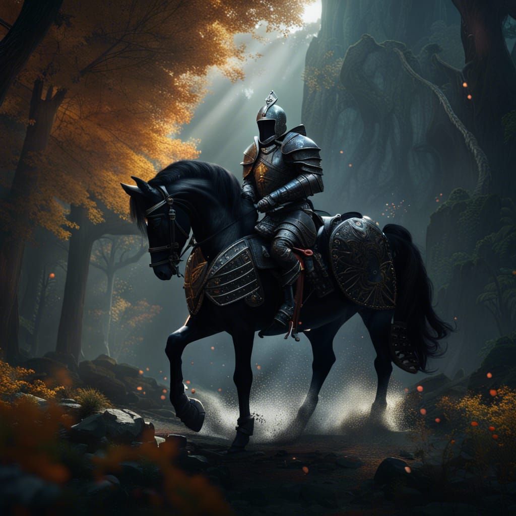 The Black Knight - AI Generated Artwork - NightCafe Creator