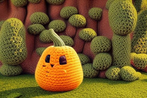 Crocheted 🎃   by @cyan
