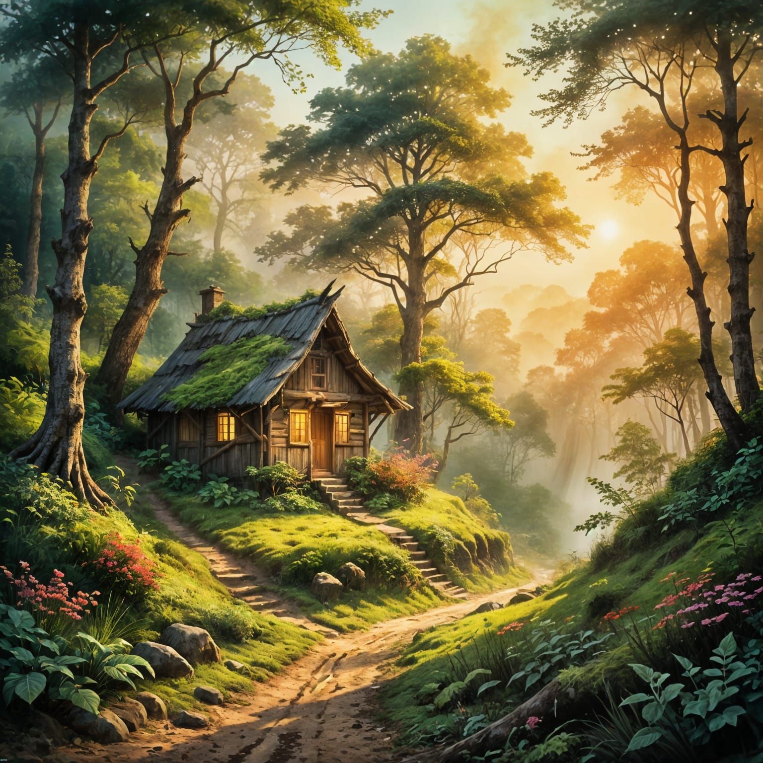 Somewhere in the forest  by @Sherkhal