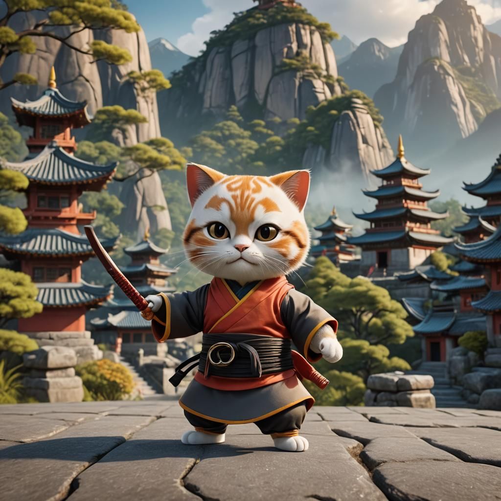 Momo the cute fury of Shaolin  by @Alchemist17