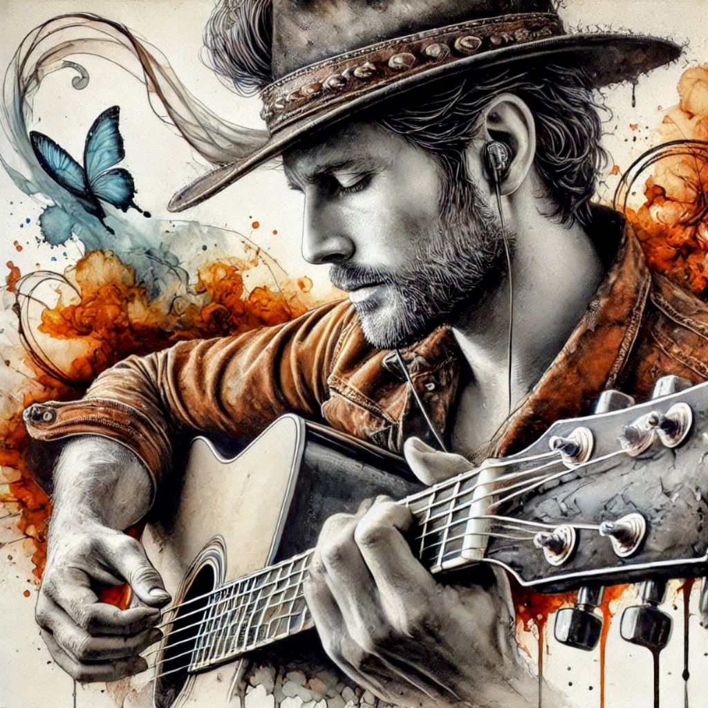 The guitarist   by @Sakata Gintoki