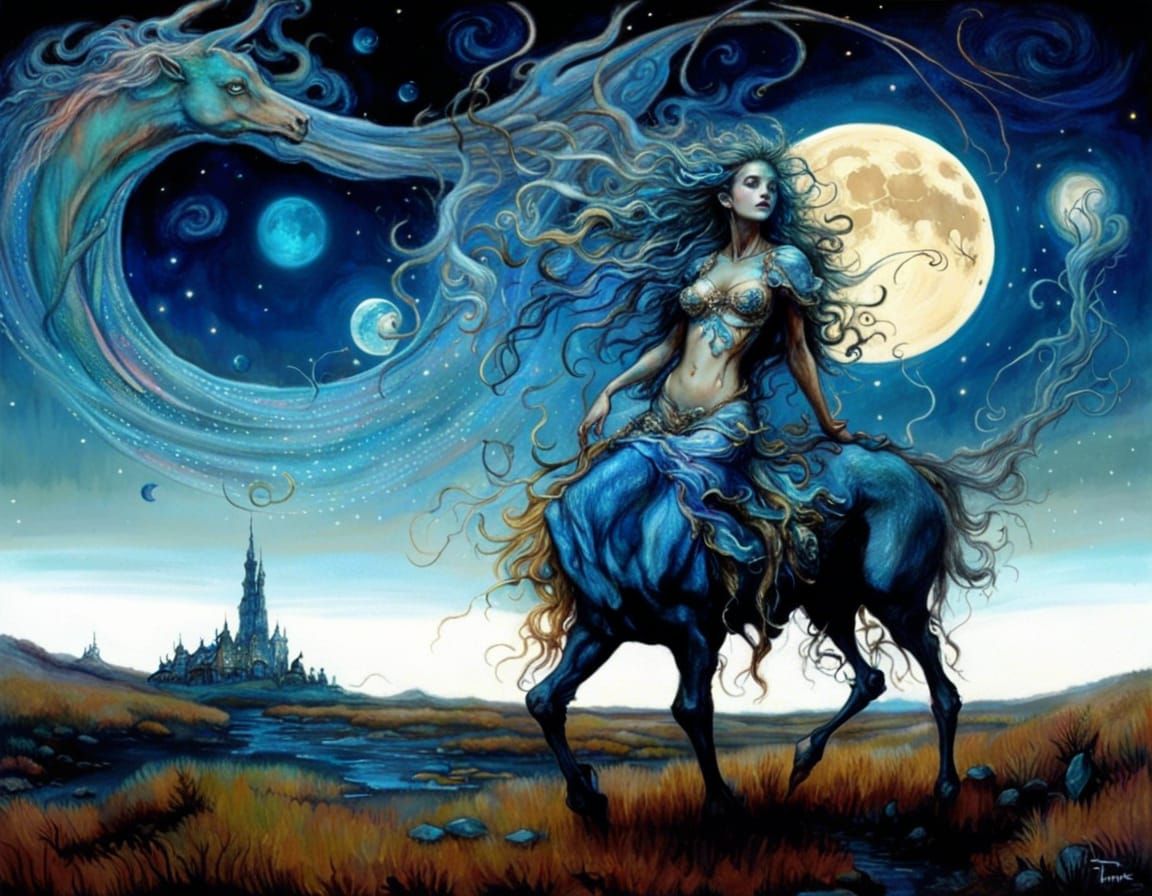 The Lady Centaur  by @lizardly 
