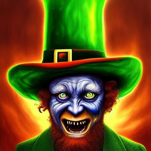 Evil Leprechaun - AI Generated Artwork - NightCafe Creator