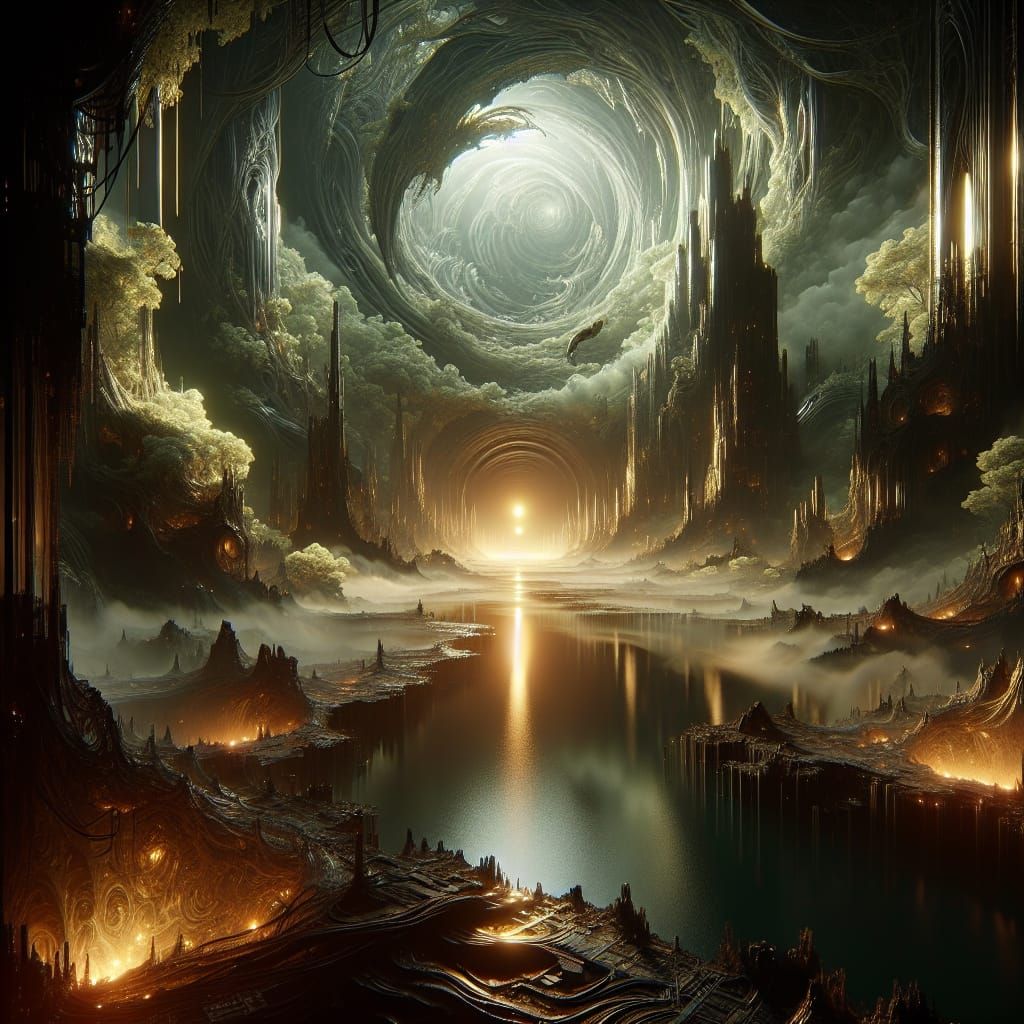Wandering into the yawning chasm where the world unravels in...