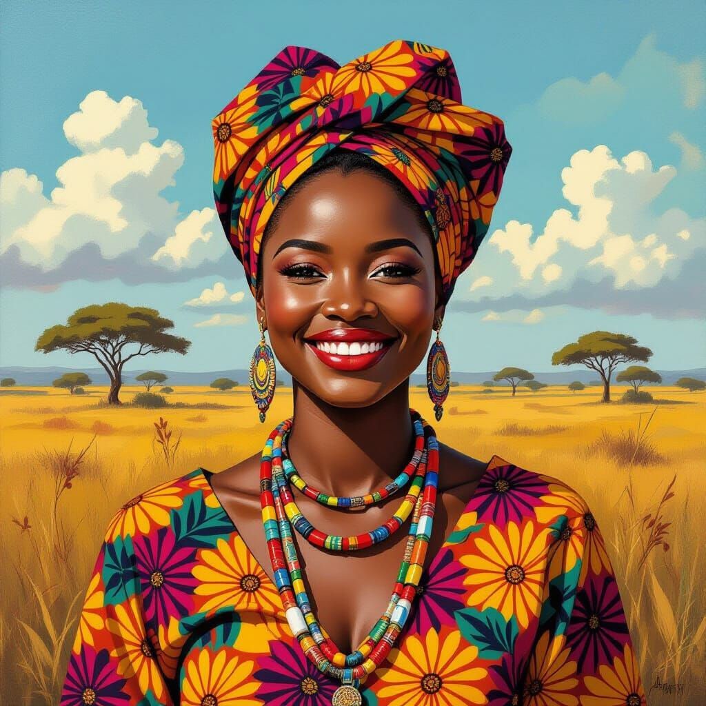 Zambian beautiful woman with a great smile   by @TheM