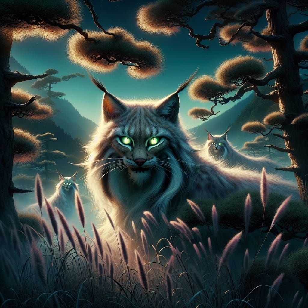 Night of the Lynx - AI Generated Artwork - NightCafe Creator