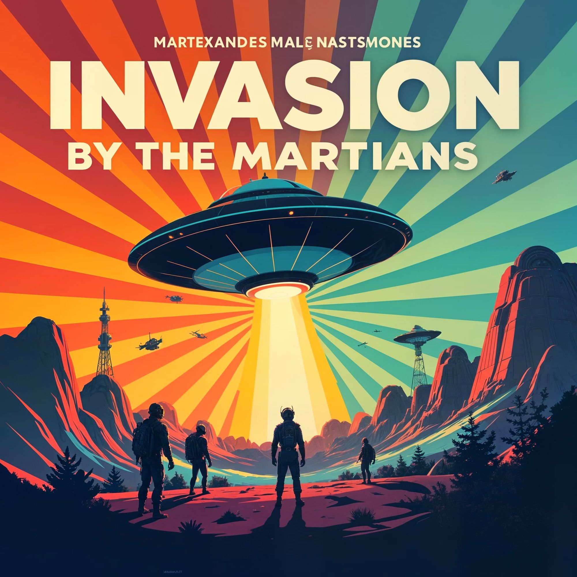 "INVASION by the MARTIANS".  