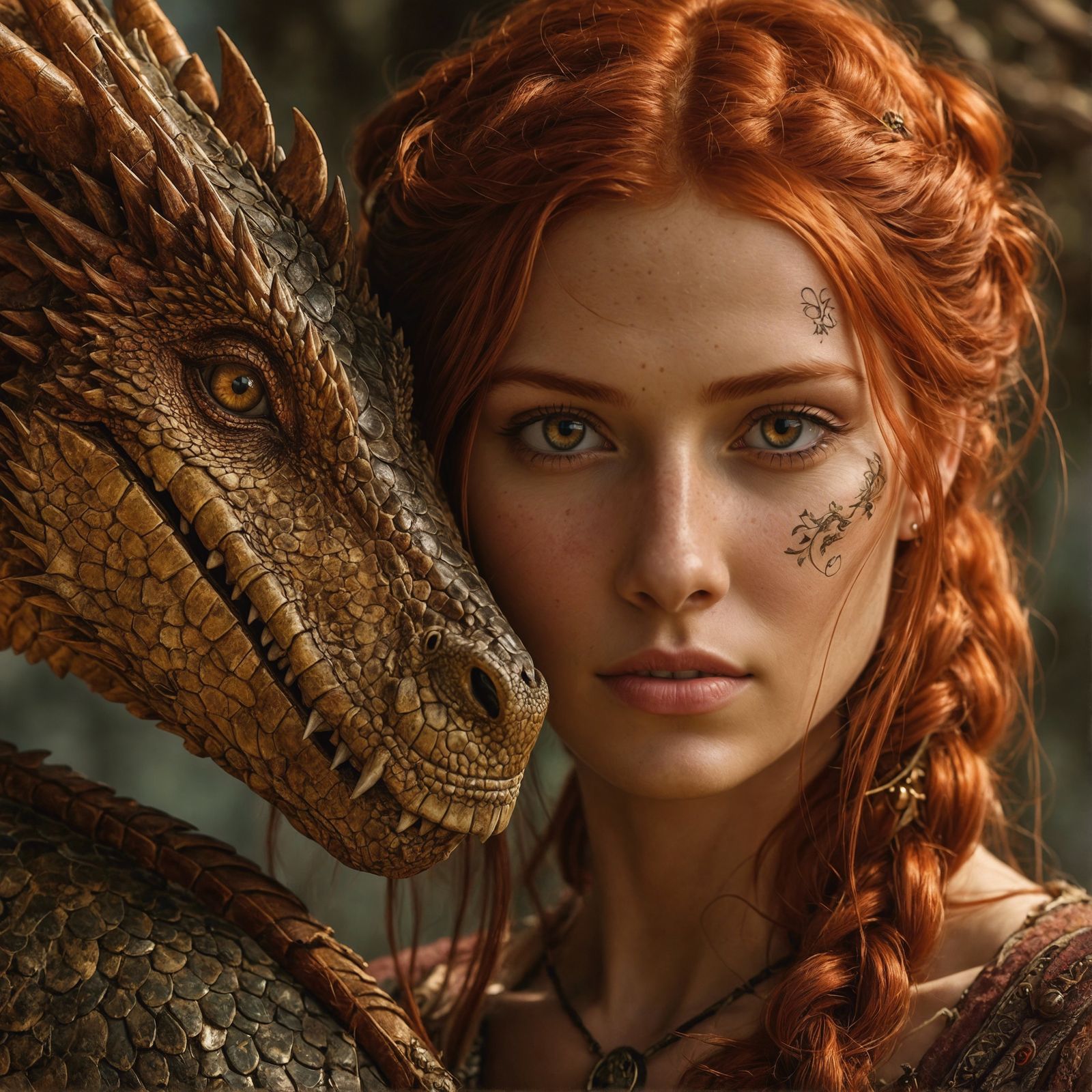 A Maiden With Her Dragon Guardian