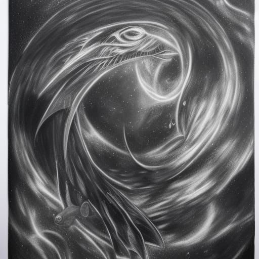 Mythical Creature Portraits in space