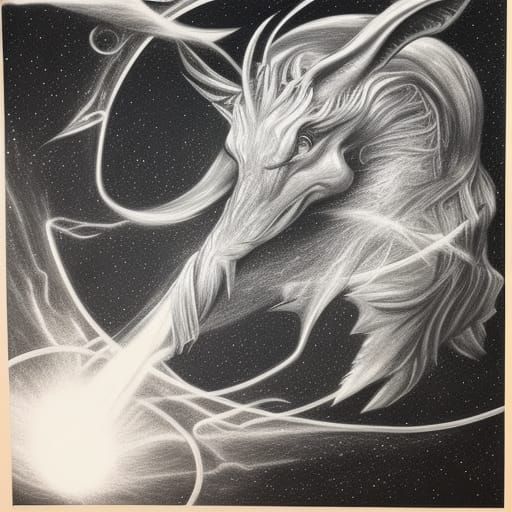 Mythical Creature Portraits in space
