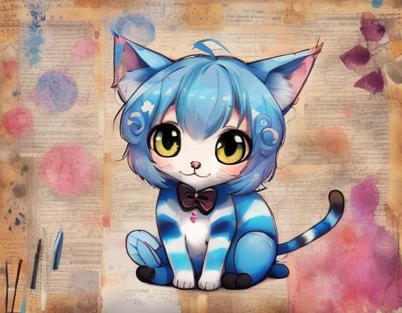  <lora:PR V8 Sketchbook:1.0> super cute kitten playing with a ball of yarn