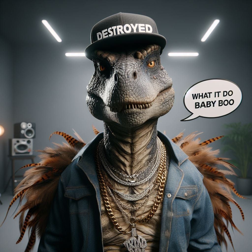 Blinged Out Dino (destroyed edition)