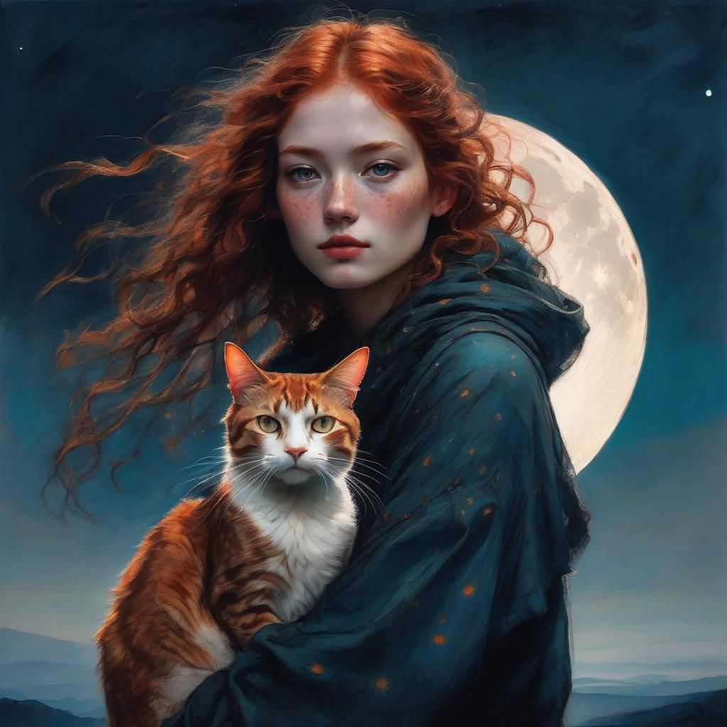 Walk in the moonlight  by @QueenKittyKat